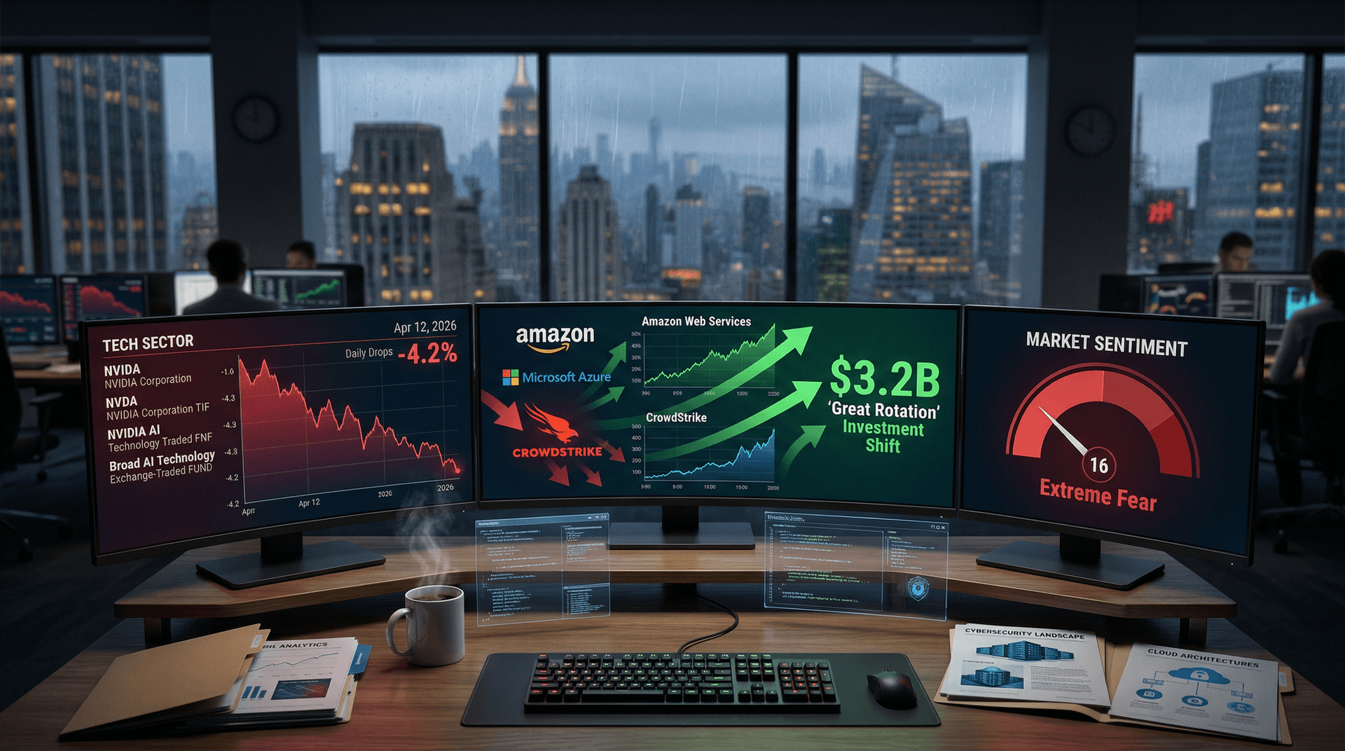 Great Rotation Shifts $3.2B from AI Stocks to Cloud, Cyber