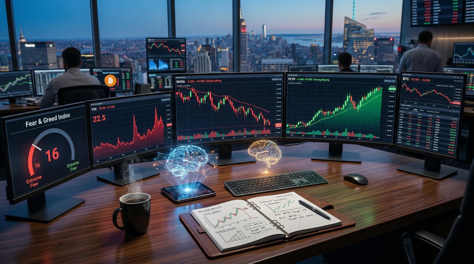 AI Stock Volatility Surges as Fear Index Hits 16