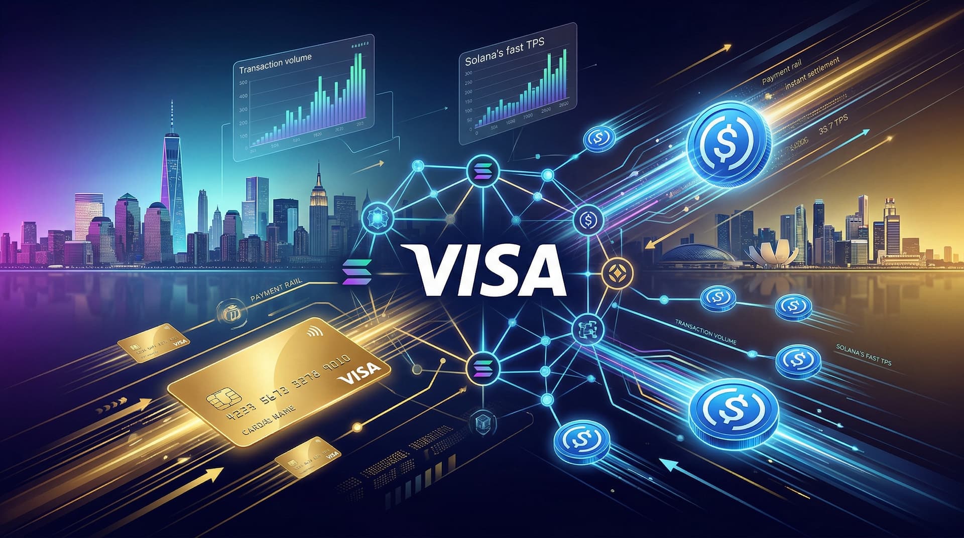 Visa Expands USDC Settlements to Solana Blockchain