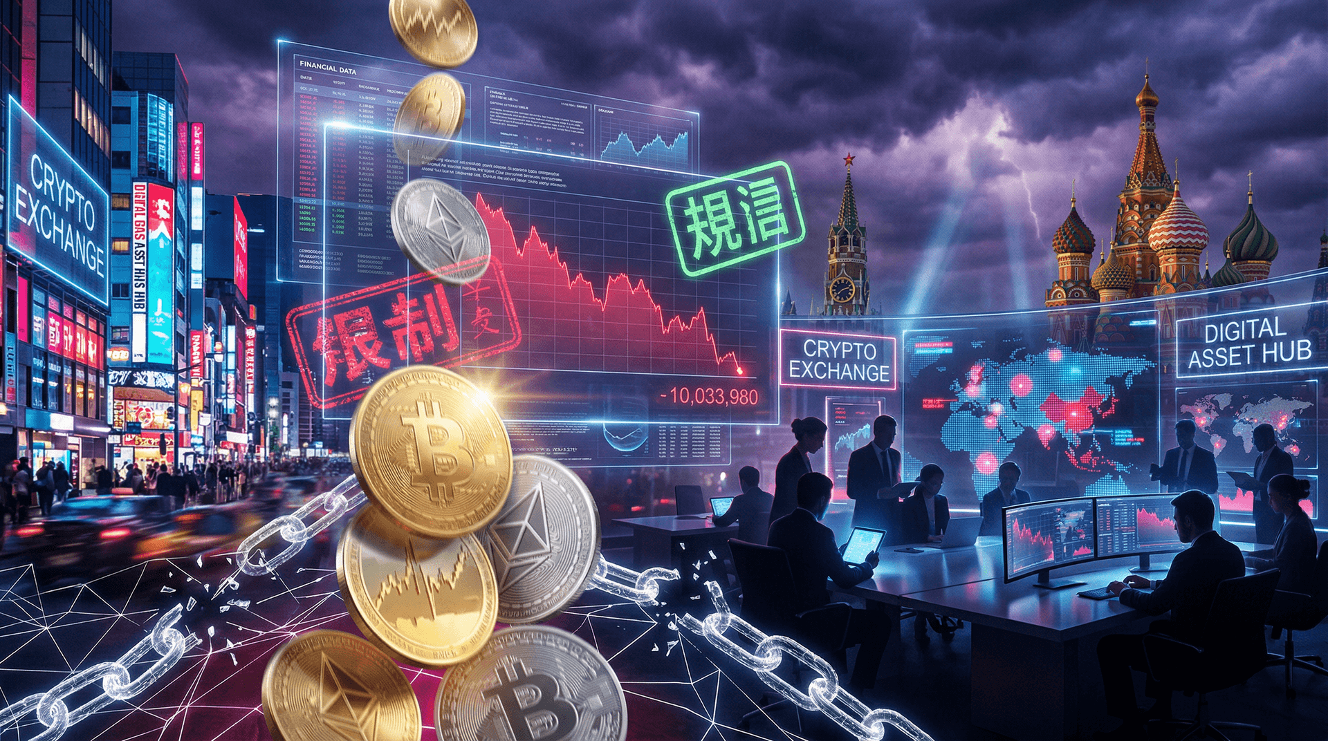 Asia Crypto News: Russia Ban Wipes $2.5B Volume