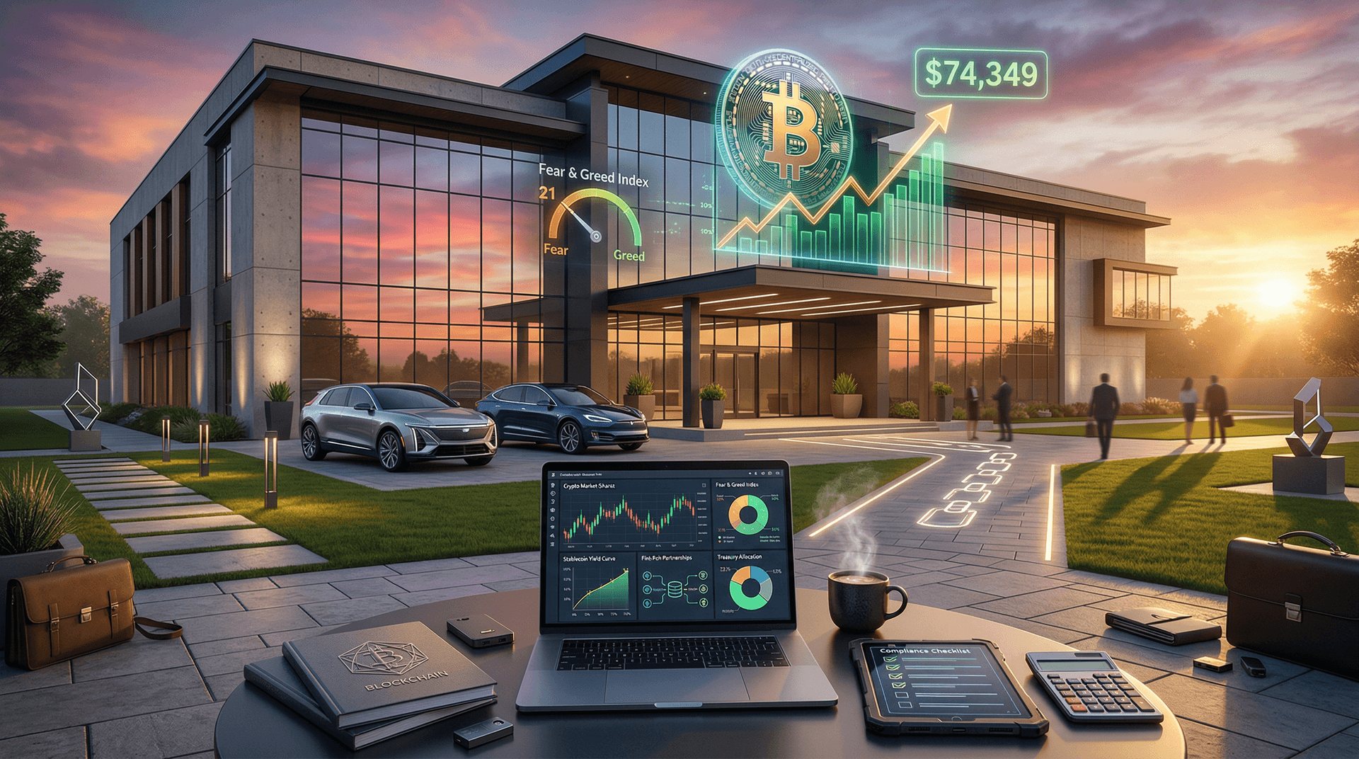 Credit Unions Crypto Entry Accelerates: BTC $74K Fear 21
