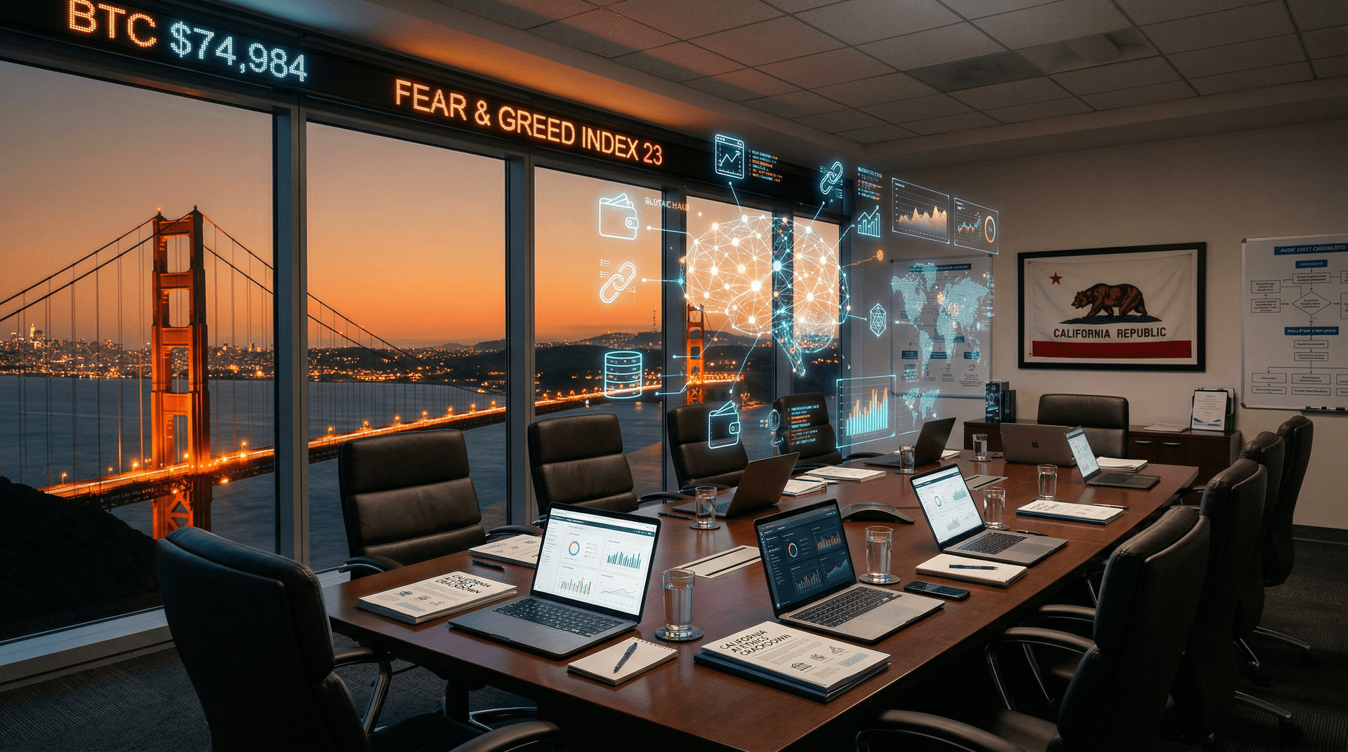 California AI Ethics Crackdown Drops Fear & Greed Index to 23