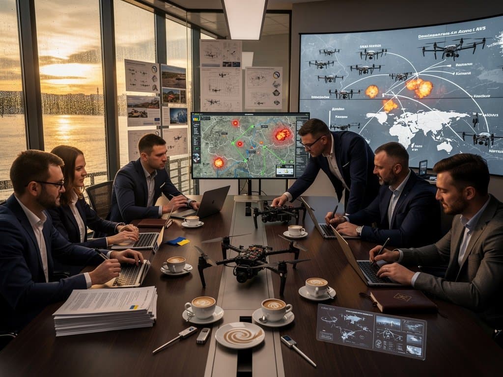 Kyiv tech hub displays AI drone swarm simulations amid Ukraine defense ecosystem investments