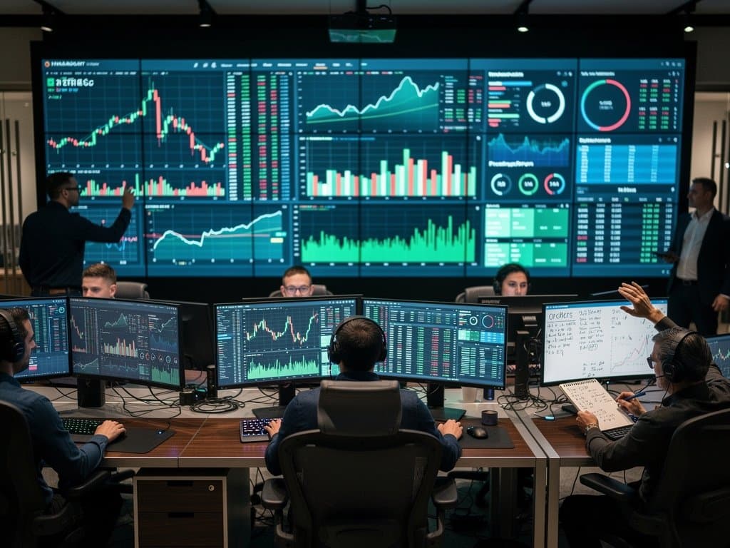 Abstract crypto trading screens showing Bitcoin and altcoin surges, ETF trends, Fear & Greed Index amid market resurgence